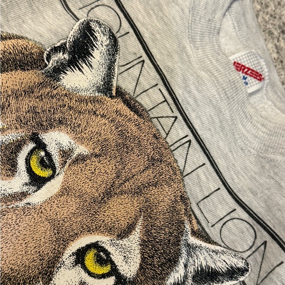 1988 Vintage Mountain Lion Face Crewneck - Picture 4 of 8